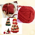 thumbnail image 6 of 4 Rolls 240M Thick Chenille Yarn Red Bulky Crochet Yarn Polyester Fluffy Jumbo Plush Soft Giant Thick Fuzzy Yarns for Crocheting Knitting Handmade Amigurumi Weaving Thick Blanket DIY Craft Red, 6 of 6