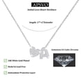 thumbnail image 4 of APSVO S925 Sterling Silver Plated Love Heart Initial Necklaces for Women Girls CZ Letter G Pendant Chain Birthday Graduation Jewelry Gifts Teen Her Mom Girlfriend Wife Kids Age Ideas, 4 of 7