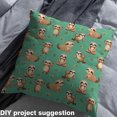 thumbnail image 2 of Castle Fairy Cartoon Sloth Fabric by the Yard 3 Yard,Woodland Wildlife Fabric for Sewing,Kawaii Animal Room Decor Fabric by the Yard,Lightweight Cute Room Decor, 2 of 6
