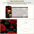 thumbnail image 4 of Vintage Linen Drum Lampshades Gold Skull Red Rose Floral Dark 13"x13"x10" Light Shade for Table Lamps Floor Lamp Shades Lampshade Replacement Assembly Required Moody Burgundy Decor, 4 of 8