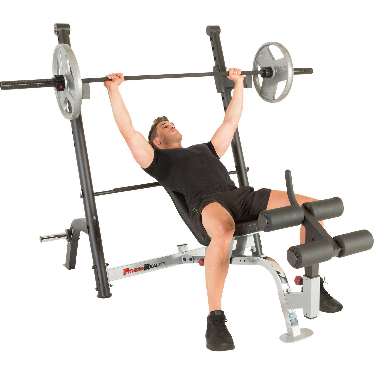 FITNESS REALITY X-Class Olympic Weight Bench with Detachable Leg Hold-Down