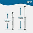thumbnail image 2 of BFO Rear Shock Absorbers Set For Jeep Cherokee XJ 2WD 4WD 1984-2001 Fit 0-4" Lift, 2 of 8