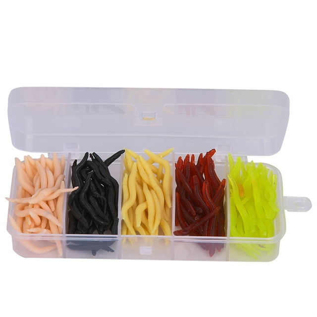 Fishing Soft Bait, Fishing Lures Soft Small Size Lightweight For Fish Tackle Accessory Five Colours Mixed