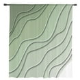 thumbnail image 2 of Sage Green Ombre Semi Sheer Curtains Drapes for Living Room,Bedroom,French Doors Window 84 Inches Long,Modern Geometric Abstract Art Aesthetics Rod Pocket Chiffon Curtain Drapery Voile Drape Panel, 2 of 6