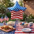 thumbnail image 3 of PMU Patriotic Prism Pre-inflated Star Shaped Flag 9 Inch Mylar-Foil Balloon with Stick (3/pkg)Pkg/1, 3 of 7