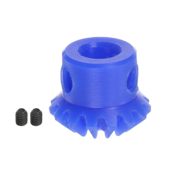 Uxcell 1.0 Modulus 15 Teeth 5mm Inner Hole Plastic Tapered Bevel Gear