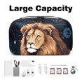 thumbnail image 3 of Leo Digital Pouch with Oxford Cloth, Waterproof Travel Organizer and Charger Cable Storage Box, 5.9x9.44x3.14 in Digital Storage Bag Pouch, 3 of 6