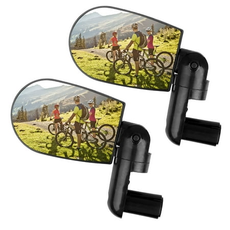 2-pack 360° Rotatable Flexible Handlebar Rearview Mirror for Bike MTB Bicycle Cycling Mirror (Best Bicycle Mirror 2019)