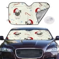 thumbnail image 3 of Lsque Christmas Pug Dog Car Windshield Sun Shade | Accordion Folding Style Auto Shade for Car Truck SUV Van | Blocks UV Rays Sun Visor Protector | Medium, 3 of 7