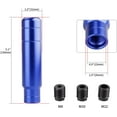 thumbnail image 6 of Aluminum Alloy Heavy Weighted Shifter Knob, 5" Auto Gear Shift Knob, Car Gear Lever Stick Shifter Handle,with 3 Threaded Adapters M8 M10 M12,Fit Most Automatic Manual Vehicle (Blue), 6 of 17