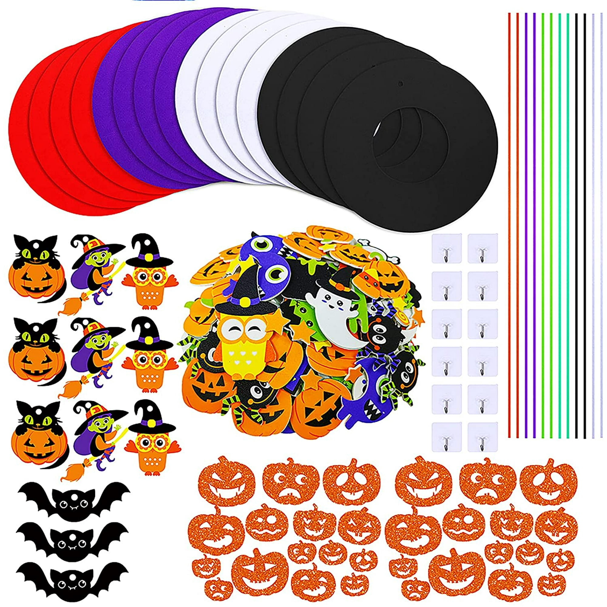 Kit Créatif Halloween Pour Enfants : Décorations Citrouille & Fantômes En Mousse à Personnaliser – Activité Manuelle Automne