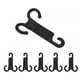 thumbnail image 3 of 6pcs Car Interior Seat Back Hook Hanger MultiPurpose Vehicle Headrest Rear Rack Bag Holder, 3 of 9