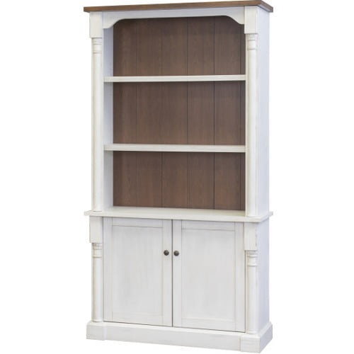 Martin Bookcase With Lower Doors, Bookcase With Bottom Cabinet