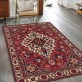 thumbnail image 4 of Area Rug for Living Room, Country Boho Non-Slip Indoor Large Carpet for Bedroom/Dining Room, Farmhouse Ethnic Abstract Nation Aesthetic Washable Low-Profile Rectangle Floor Mat Runner Rugs - 3 x 5 Ft, 4 of 7