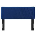 thumbnail image 6 of Headboard, Full Queen Size, Velvet, Blue Navy, Modern Contemporary Urban Design, Bedroom Master Guest Suite, 6 of 10