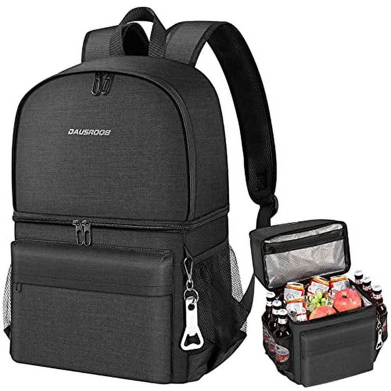 DAUSROOB Insulated Cooler Backpack, Leakproof, Double Deck  display picture 1