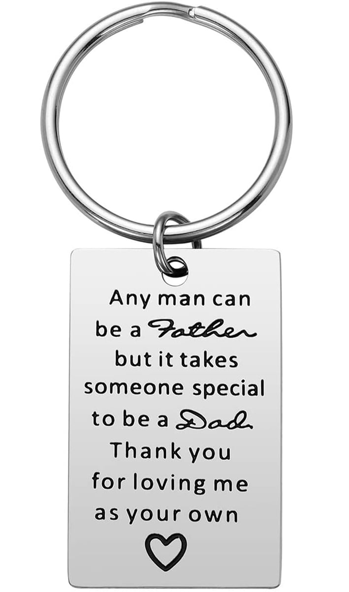 Step Dad Keyring,Step Dad Gifts,Dad Gifts from Daughter,Dad 
