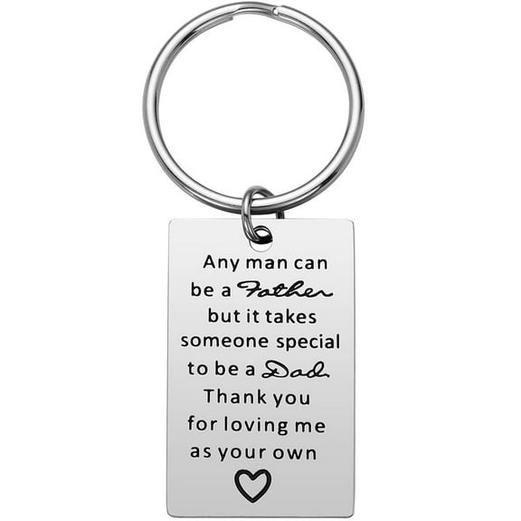2CFun Fathers Day Stainless Steel Split Ring Keychain