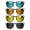 Black+Yellow+Blue+Orange, variant on 4PCS Polarized Clip for Ray-Ban Meta RW4006/RW4012 Series & Gen 2 (M Size, 50-22), Color Changing Clip Set for Meta Smart Glasses UV Protection, Discoloration Clip for Meta, Silver+Blue+Yellow+Purple
