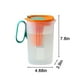 thumbnail image 3 of Jarra de agua en nevera de 1,55L con filtro de fruta - Máquina de té cold brew de gran capacidad y máquina de bebidas heladas - Jarra de plástico sin BPA para zumos, limonada, té helado, 3 of 7