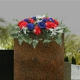 thumbnail image 4 of Dwellnix Artificial Flowers Headstone Outdoor Grave Decorations Cemetery Flowers NEW, 4 of 7