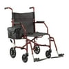 Walgreens Ultra-Light Burgundy Wheelchair Transport Chair