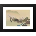 thumbnail image 2 of Kamisaka Sekka 24x17 Black Modern Framed Museum Art Print Titled - Farming Village in Spring (Harudenka) (1909-1910), 2 of 5