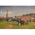 thumbnail image 1 of 24"x36" Gallery Poster, Jasper Francis Cropsey The Narrows from Staten Island detail 2 Amon Carter Museum, 1 of 1