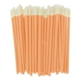 thumbnail image 1 of Unique Bargains 50 Pcs Disposable Solid Rod Lip Brush for Vacation Orange Plastic Flocking, 1 of 5