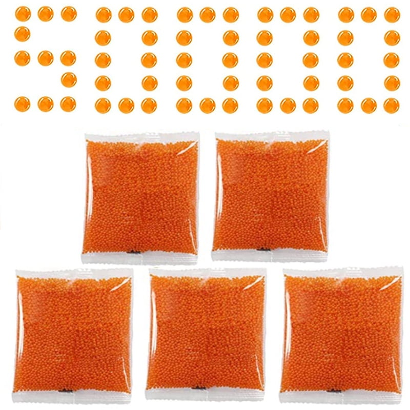 Water Balls Beads Refill Ammo (78 mm,5 Pack,10000 Pieces Per Pack),Gel Splater Ball Blaster
