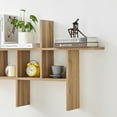 thumbnail image 4 of Cantilever Cubby Wall Shelf – Horizontal or Vertical - Chestnut, 4 of 22