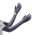 thumbnail image 5 of bestolf UV Protection Gloves, Full Finger Sun Protection Gloves, Cooling Arm Sleeves, Palm, Ultra Thin Summer Gloves for Women Driving Cycling Hiking (Blue ), 5 of 8
