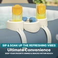 thumbnail image 4 of Bestway SaluSpa Drink Holder, Cup Holder with Small Tray for Inflatable Hot Tub and Spa, 4 of 6