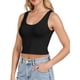thumbnail image 3 of Pack de 2 Crop Tops AURUZA sin mangas con respaldo racer en negro y gris, talla L, 3 of 4