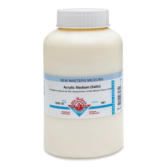 Old Holland New Masters Acrylic Medium - Satin, 1 Liter