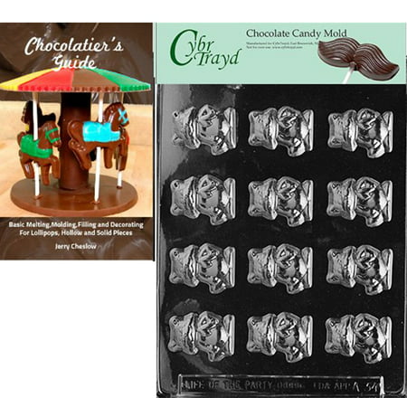 

Cybrtrayd Bite Size Kittens Chocolate Candy Mold with Our Chocolatier s Guide Instructions Manual