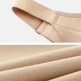 thumbnail image 6 of Women's Comfortable Front Closure Zip Up Bra For Everyday Wear Relaxing Home Leisure Activities Seamless Support Soft Stretchy Platform Sports Bra Front Zipper for Women High Support, XXXL, Beige, 6 of 8
