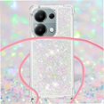 thumbnail image 3 of Funda FOXDOCK para Xiaomi Redmi Note 13 Pro 4G con Cuerda Ajustable, Brillo Líquido, Protección Antigolpes y Lente – Ideal para Regalo, 3 of 6