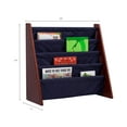 thumbnail image 2 of Wildkin Kids Canvas Sling Book Shelf for Boys and Girls, Wooden Design Features Four Shelves - Cherry w/ Blue, 2 of 3