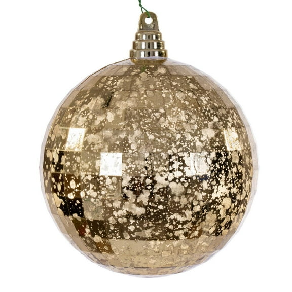 6" Gold Mirror Mercury Orn 2/Bag