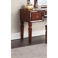 thumbnail image 5 of Miekor Furniture Luxurious Majestic Classic Cherry Color Vanity Set w Stool 3- Storage Drawers Bedroom Furniture Set Tri-Fold Mirror W5U850, 5 of 8