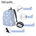 thumbnail image 3 of Rocae Cute Poodle Dog for Canvas College Laptop Backpack for Men Women-Medium, 3 of 5