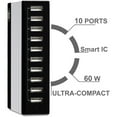 thumbnail image 3 of Ultra-Compact 10-Port USB Rapid Charger - 60W, 3 of 8
