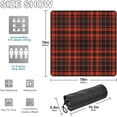 thumbnail image 3 of GZHJMY Red Black Plaid Large Picnic & Outdoor Beach Blanket, Waterproof Foldable Sandproof 3-Layer Picnic Mat for Camping,Hiking,Travel,Park,Concerts,78"X 78", 3 of 6
