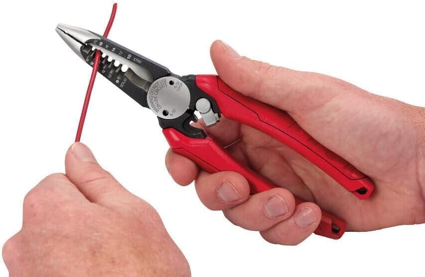 Suitable For Milwaukee Electrician Combination Wire Pliers - Bare Tool, Model #48-22-3079, Red,black