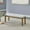 Brown Oak, variant on Dining Benches Dafne Walnut Oak Dining Bench in Light Gray Fabric with Tufting,Wooden Dining Benches