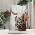 thumbnail image 5 of Honeii Yak Print Small Burlap Bags,Christmas Drawstring Treat Bags Gift Bags Reusable Candy Goodie Wrapping Bags for Holiday Party Favors Supplies -Small, 5 of 9