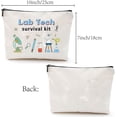 thumbnail image 2 of Lab Tech Survival Kit Bag Makeup Bag Canvas Cosmetic Bag Multi Purpose Pen Case Zipper Toiletry Travel Bag Case Purse Pouches for diy making, 2 of 6