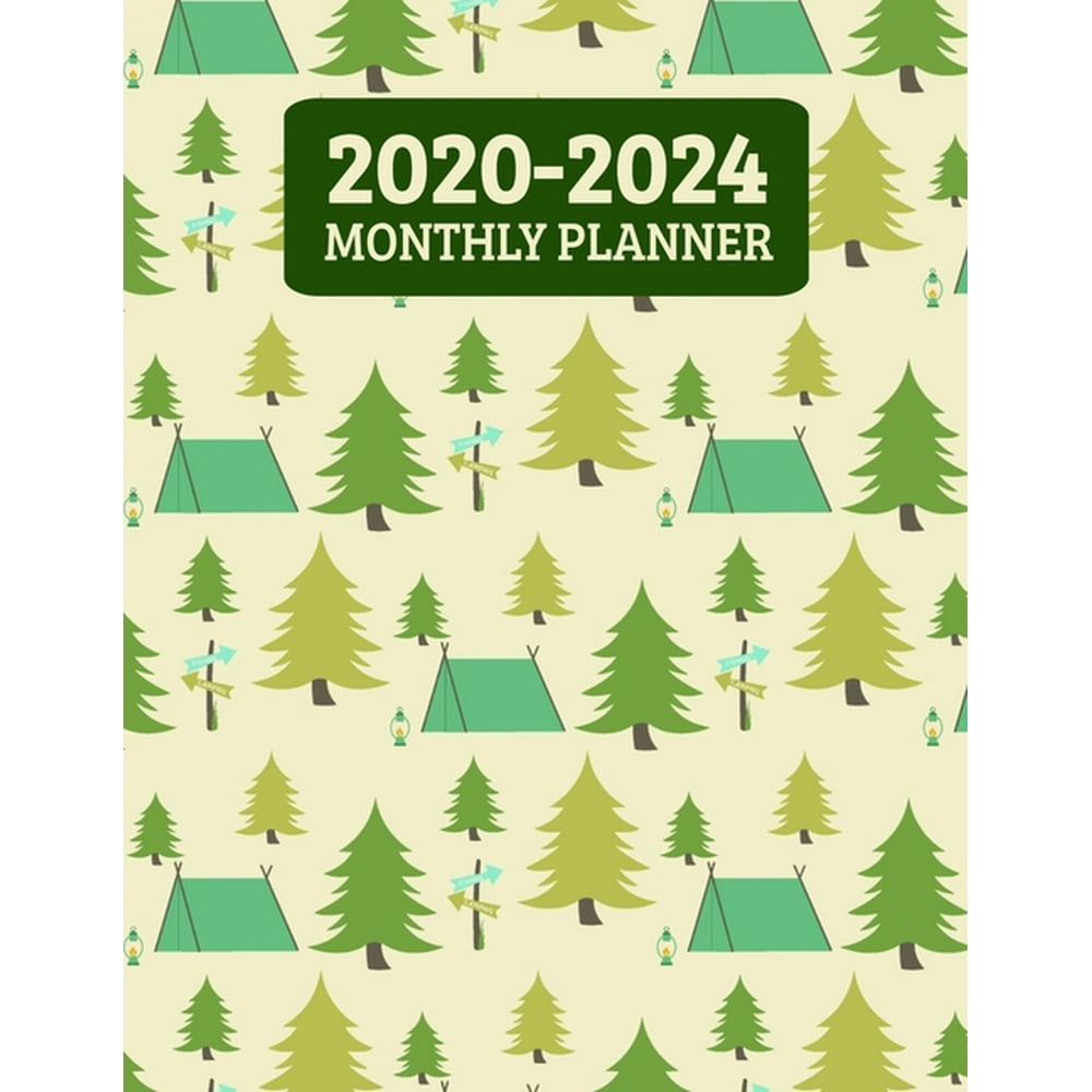 20202024 Monthly Planner Five Year 60 Month Calendar Scheduler Diary