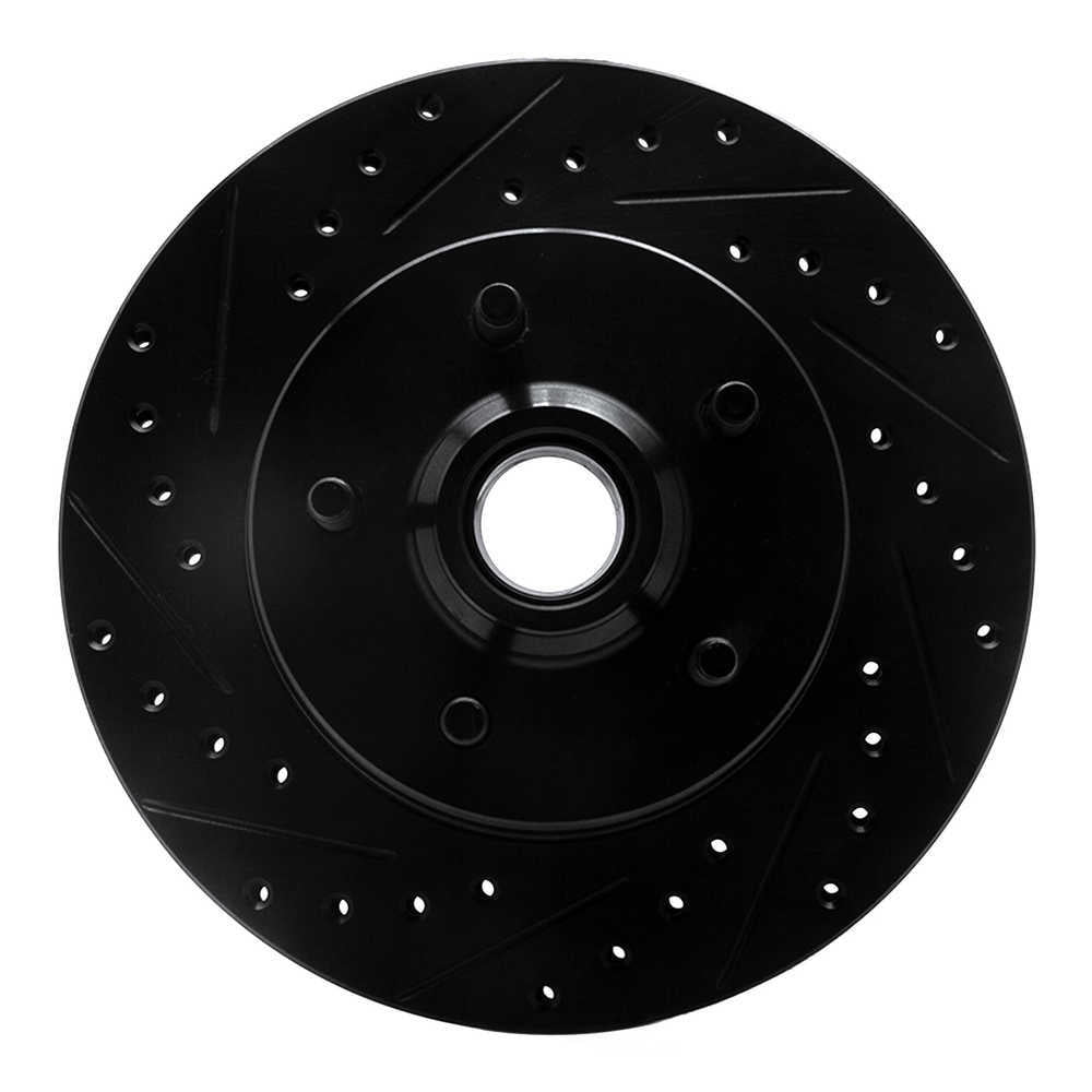 Dynamic Friction Company 633-42018L DFC Brake Rotor - Drilled And Slotted - Black